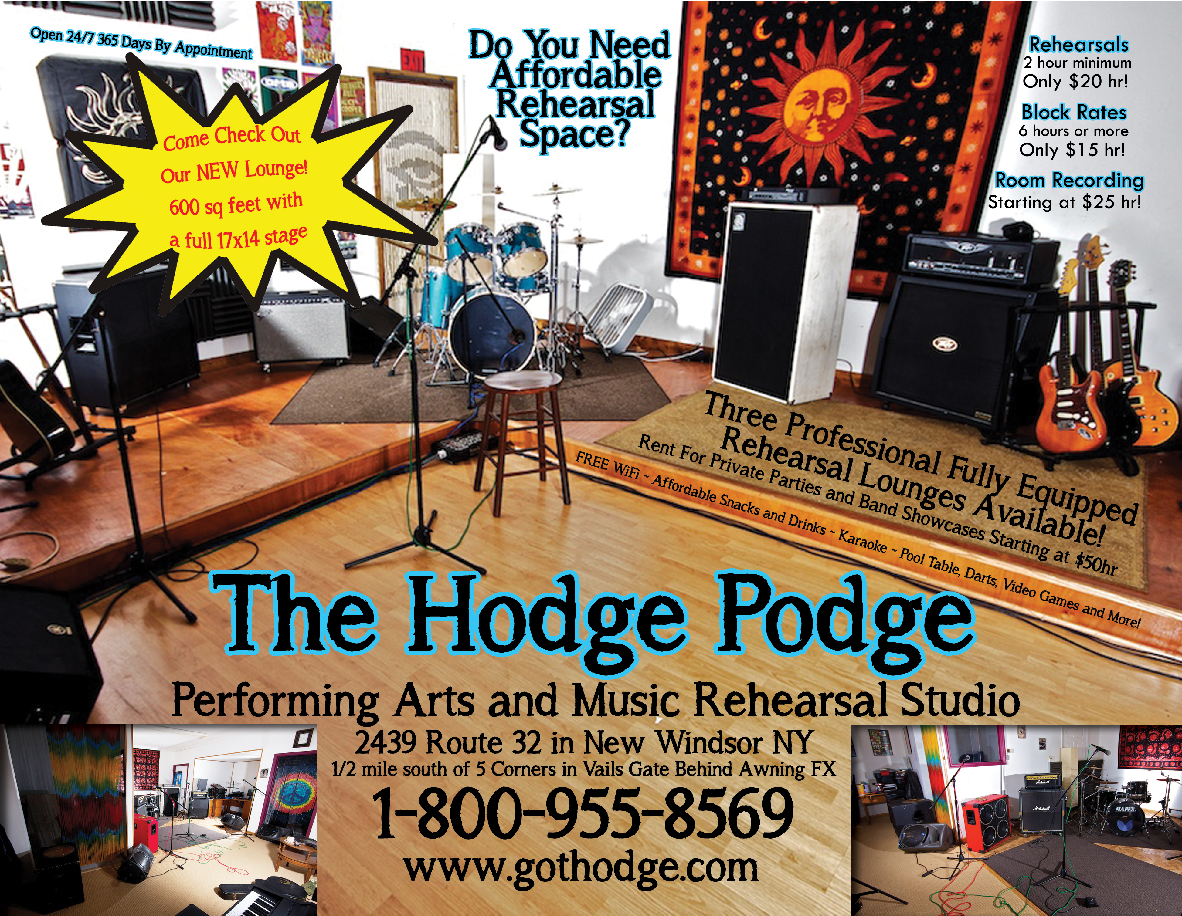 The Hodge Podge Music Rehearsal Studio